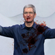 Image for article titled Police Repeatedly Shoot Tim Cook After Mistaking iPhone For Gun